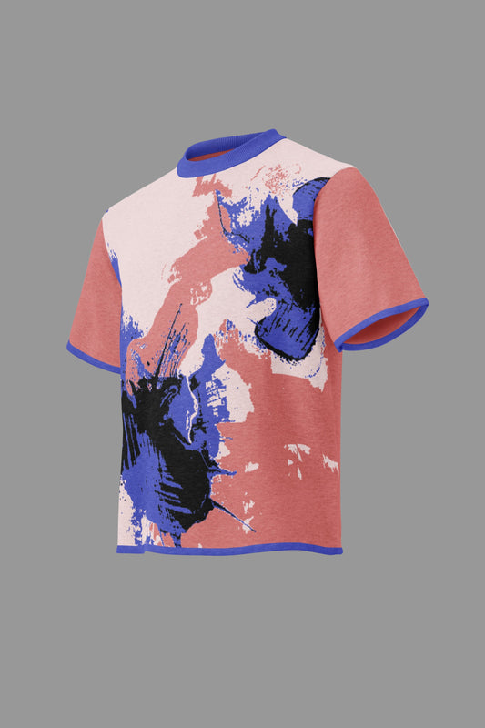 abstract knitted T-shirt
